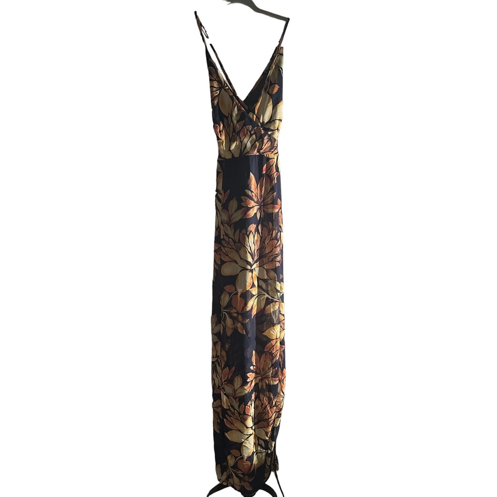 Windsor double slit maxi dress in gorgeous floral print cross cross back Small